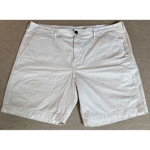 Billy Reid Chino Shorts Off White 100% Pima Cotton 8" Inseam Mens‎ Size 40